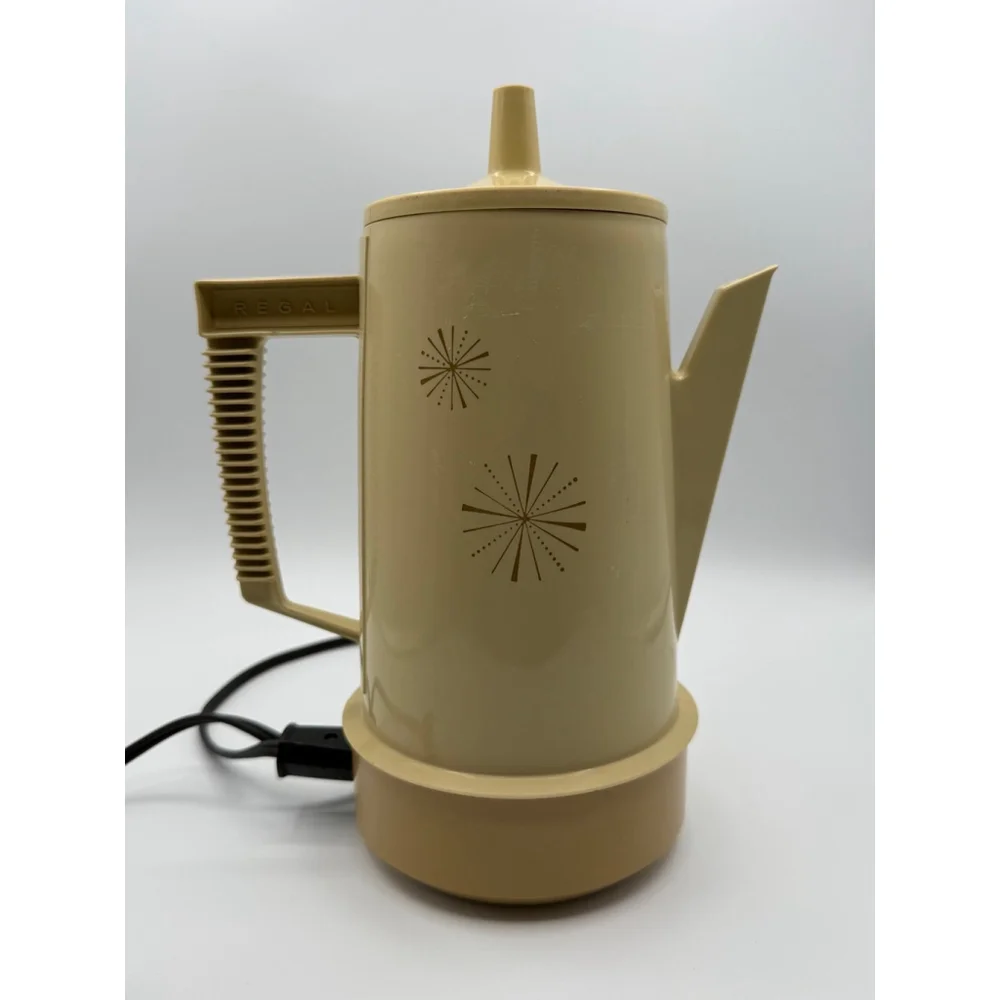 Electric Coffee Percolator — Cream
